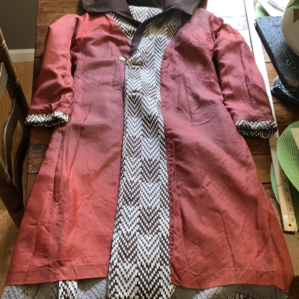 Gorgeous 60’s 70’s RARE vintage long checkered coat - Picture 10 of 15